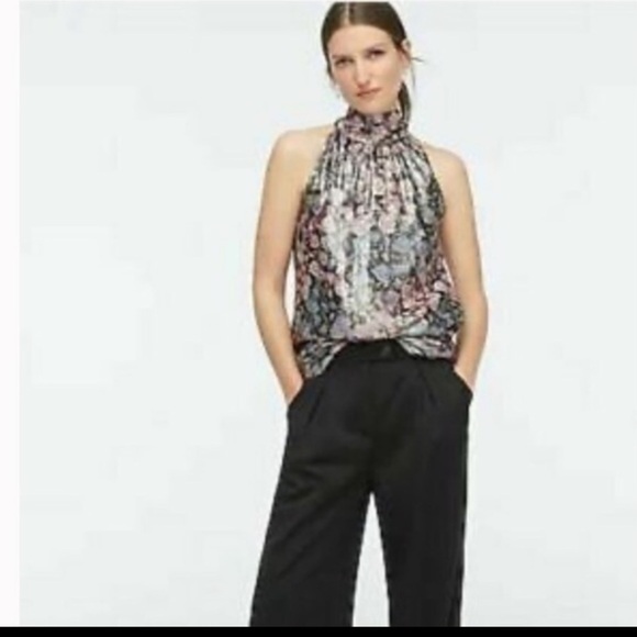 Collection J. Crew Shimmering Floral Printed Top - Picture 2 of 16